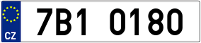 Trailer License Plate